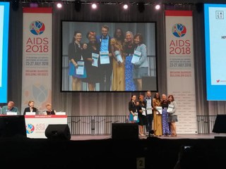 Auszeichnung für "Get on IT" in Lesotho an der AIDS 2018